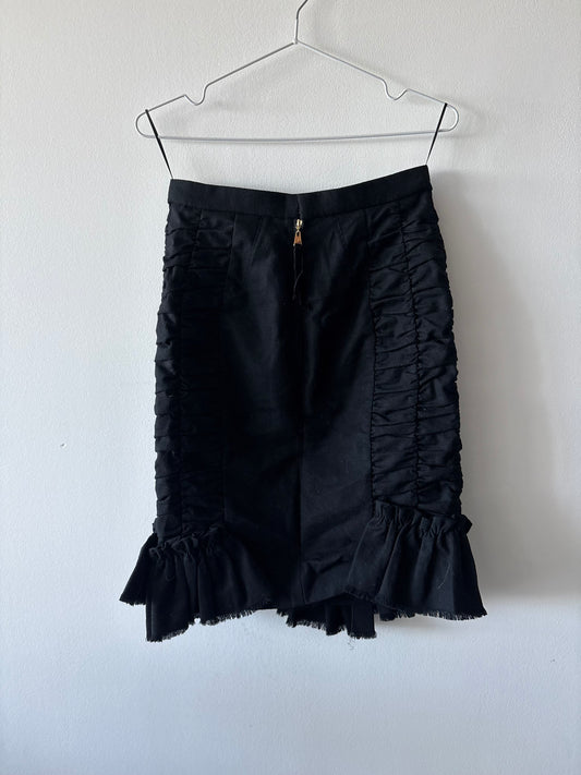 Louis Vuitton Ruffle Pencil Skirt