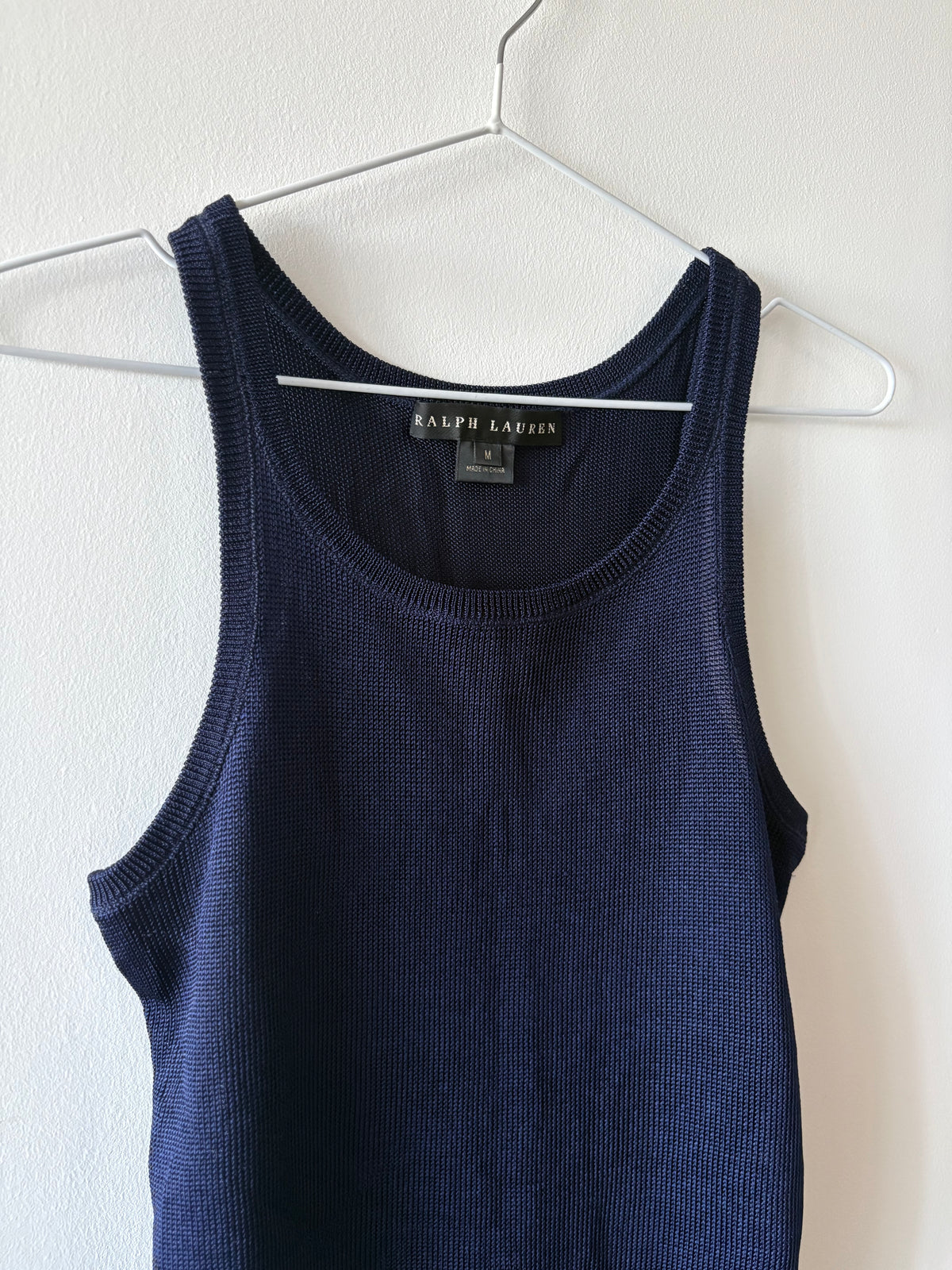 Ralph Lauren Black Label Navy Knit Tank