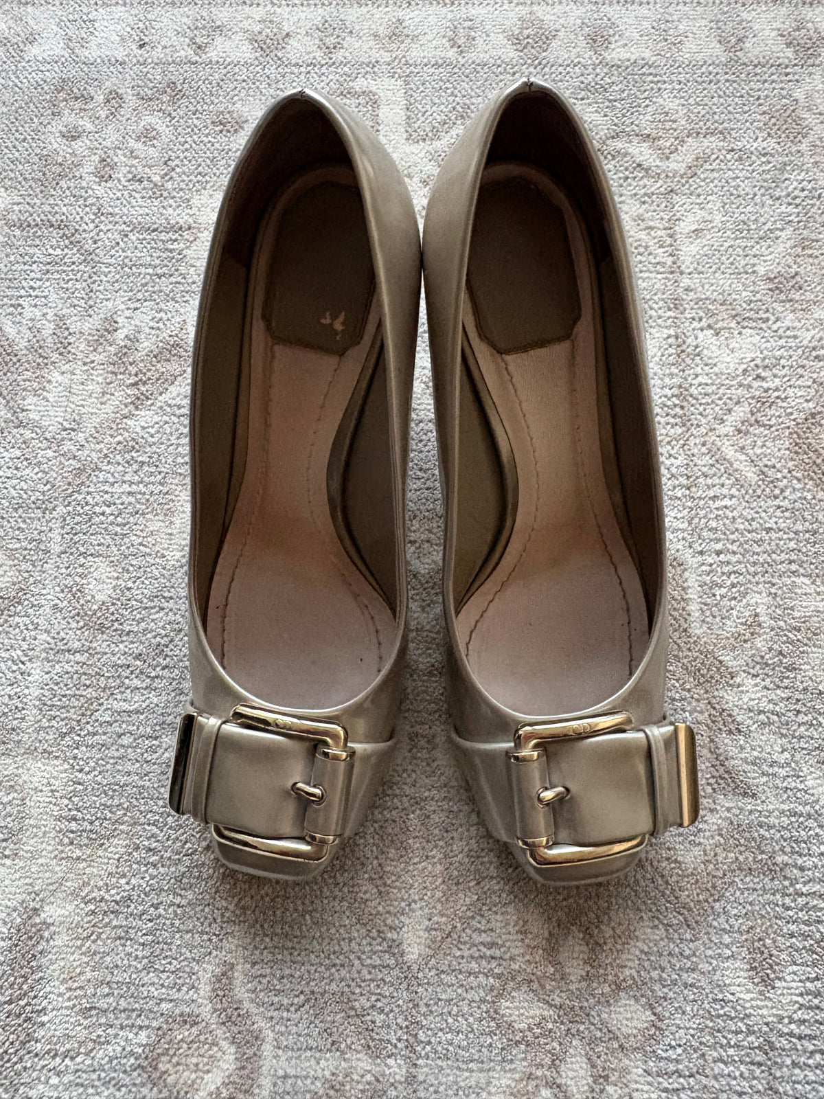 Christian Dior Metallic Leather Heels