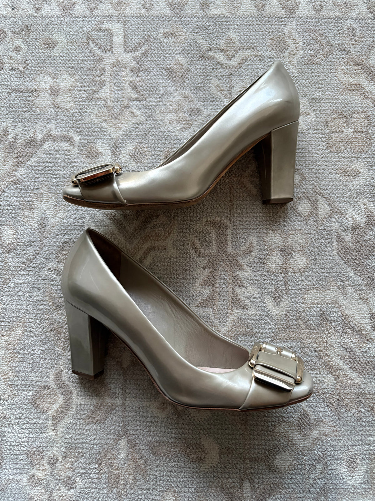 Christian Dior Metallic Leather Heels