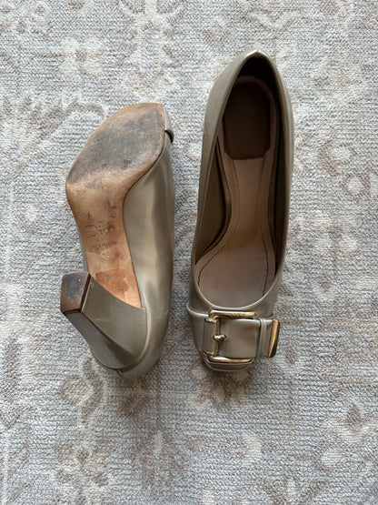 Christian Dior Metallic Leather Heels