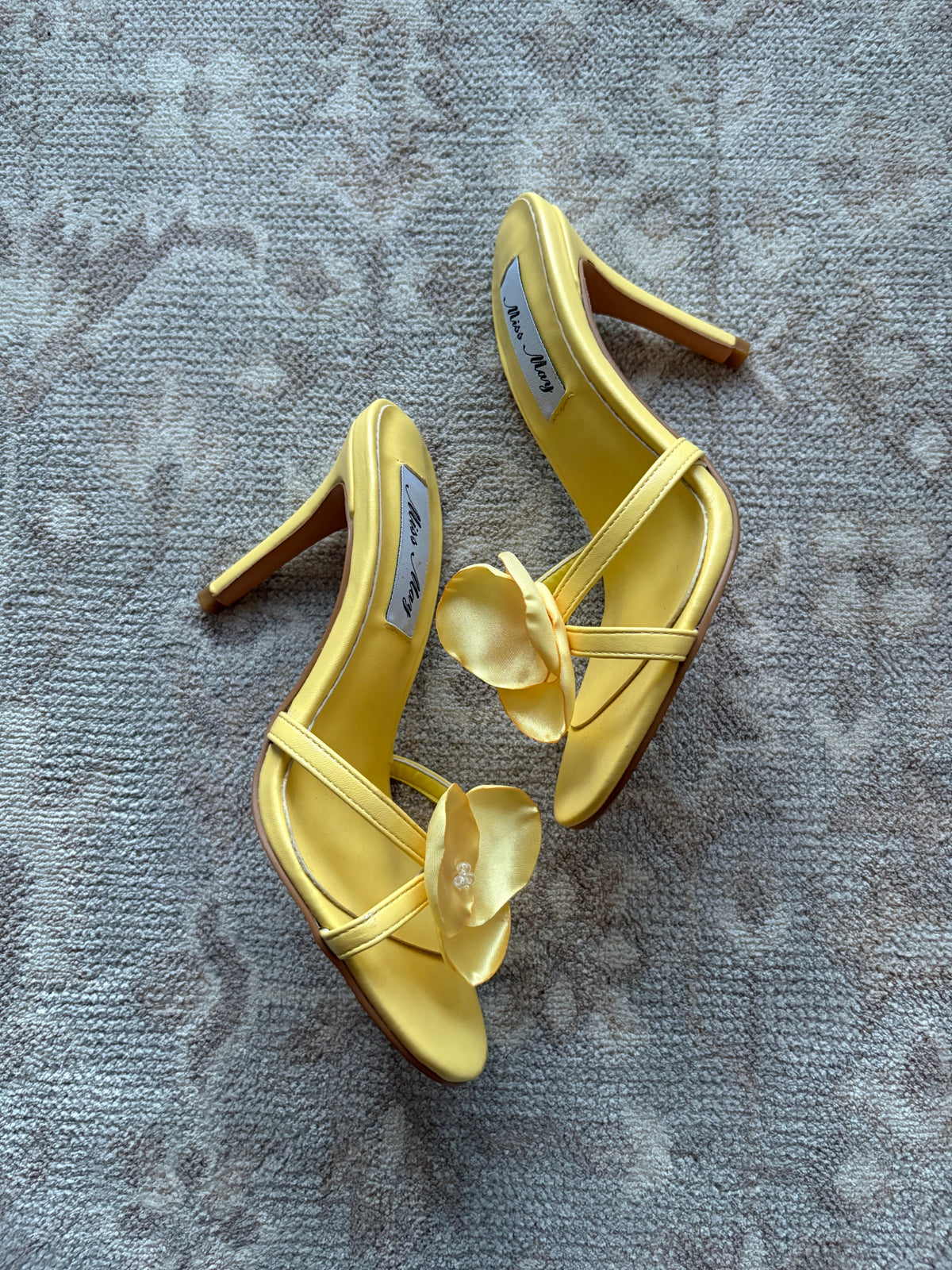 Miss May Yellow Flower Heel