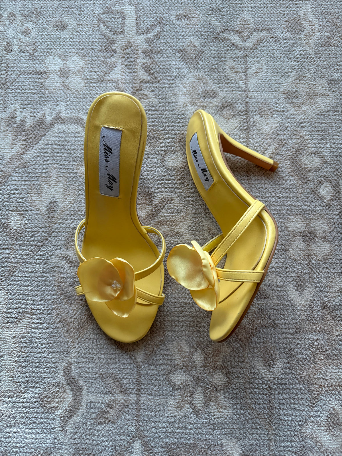Miss May Yellow Flower Heel