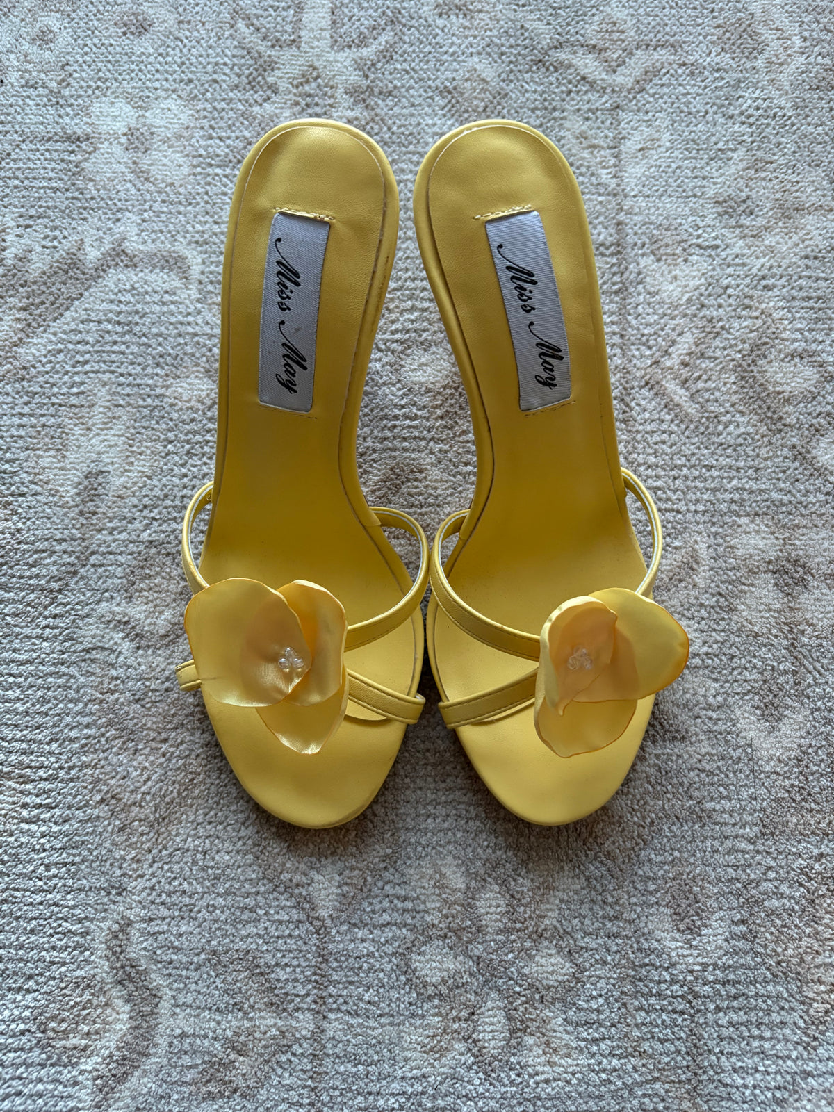 Miss May Yellow Flower Heel