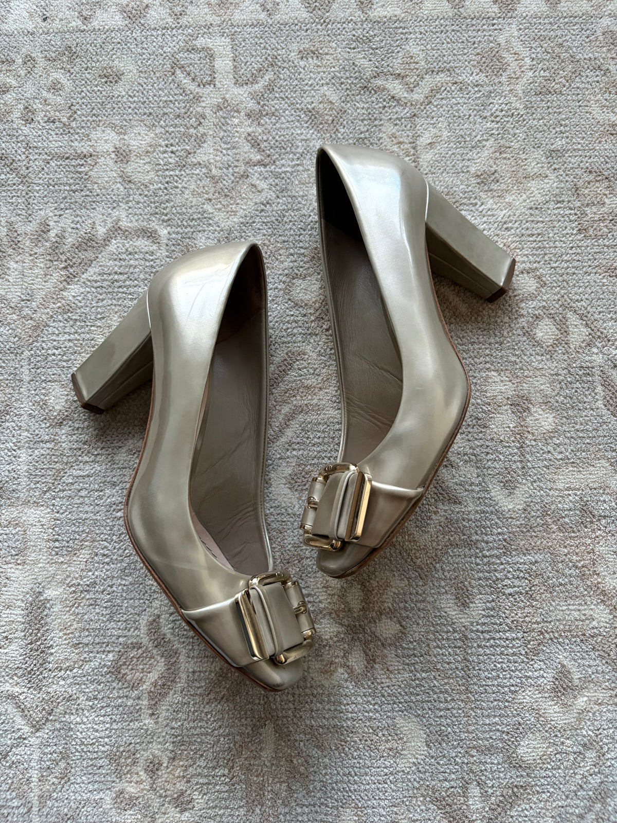 Christian Dior Metallic Leather Heels