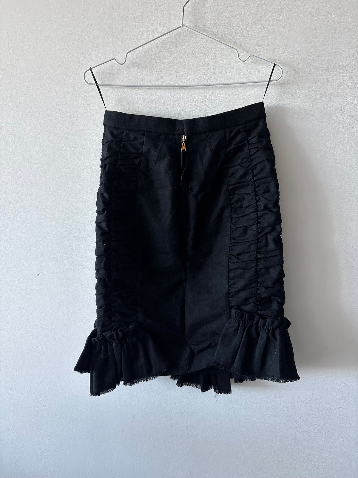 Louis Vuitton Ruffle Pencil Skirt