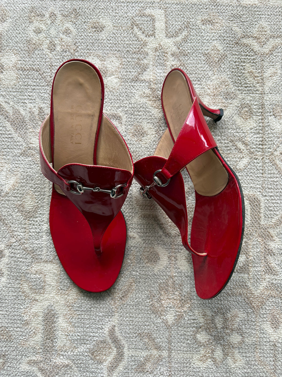 Gucci 1995 horsebit patent leather heels
