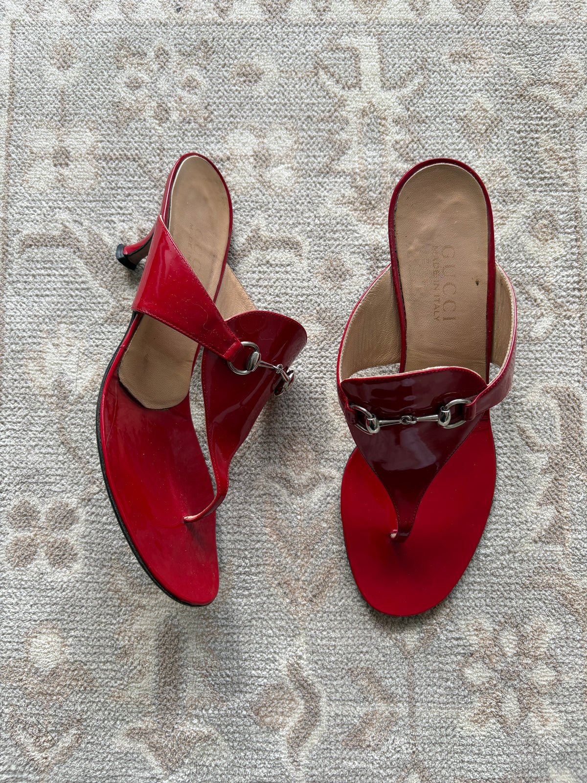 Gucci 1995 horsebit patent leather heels