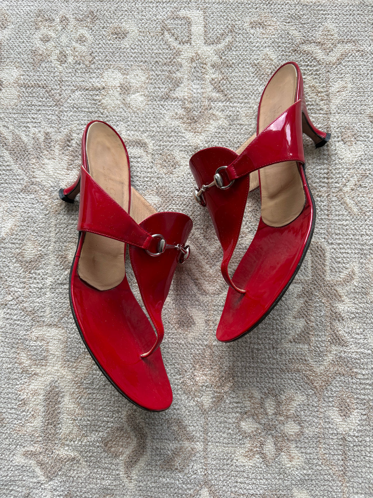 Gucci 1995 horsebit patent leather heels