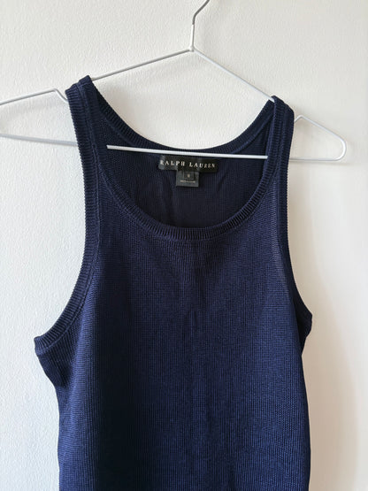 Ralph Lauren Black Label Navy Knit Tank