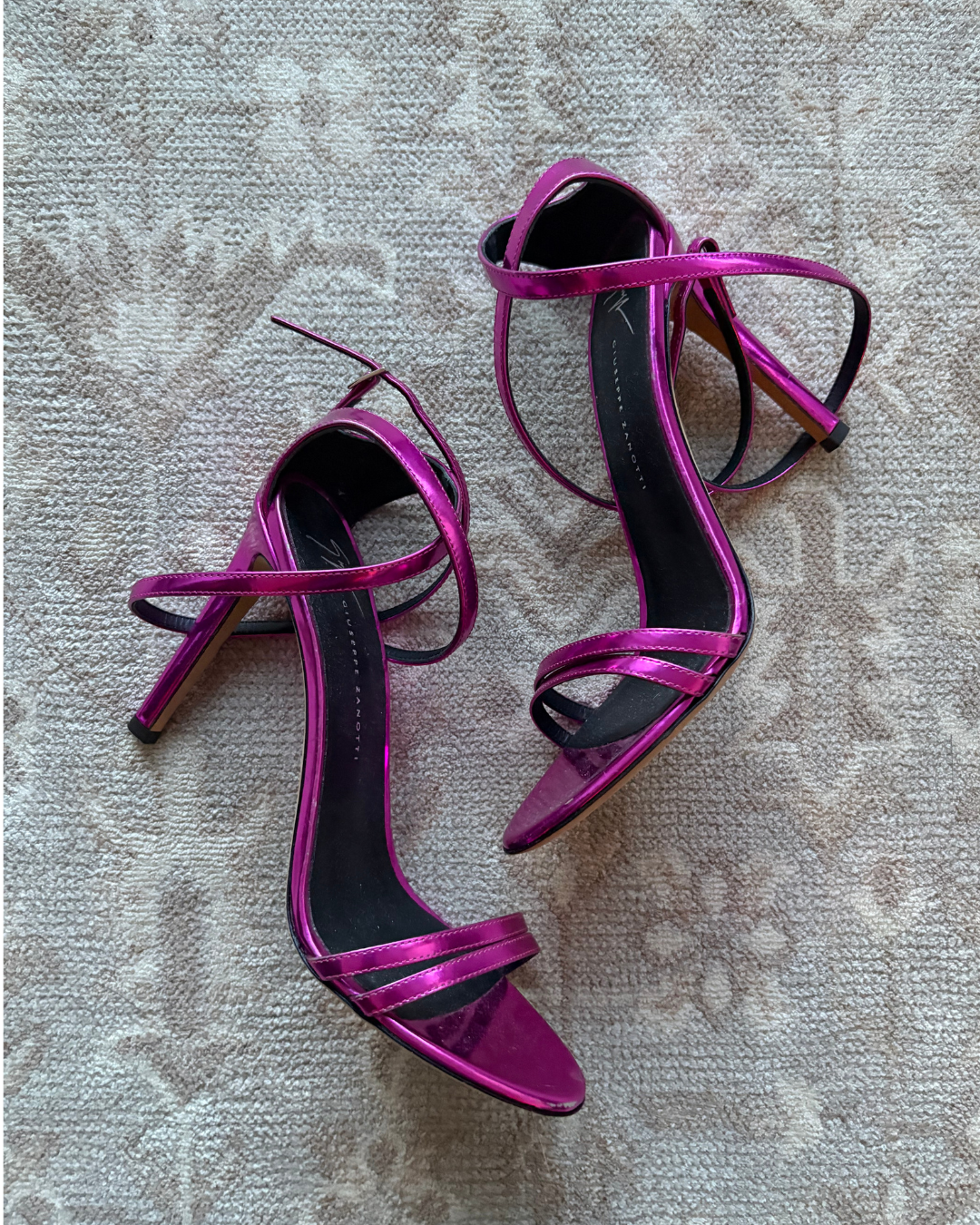 Giuseppe Zanotti Catia Heel Metallic Fuchsia