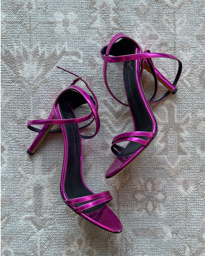 Giuseppe Zanotti Catia Heel Metallic Fuchsia
