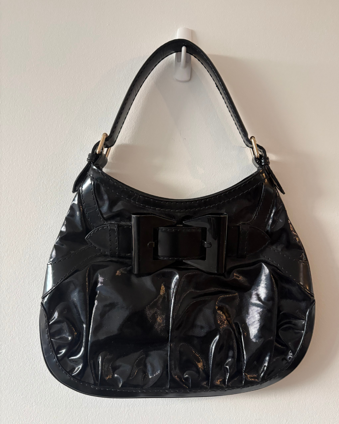 Gucci Black Queen Dialux Hobo Bag