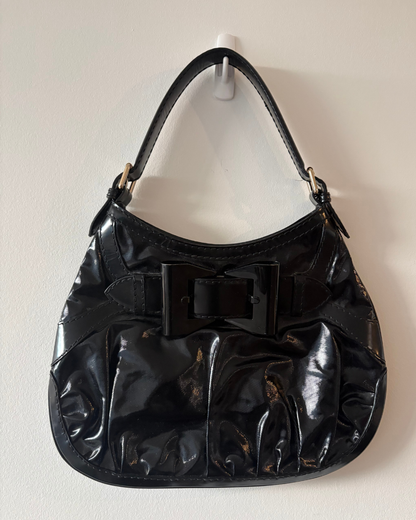 Gucci Black Queen Dialux Hobo Bag