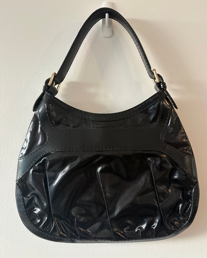 Gucci Black Queen Dialux Hobo Bag